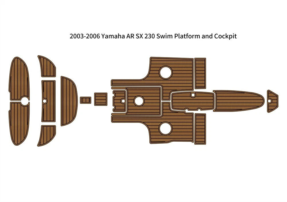 EVA Foam Teak Floor Pad for Yamaha AR SX 230 (2003–2006)