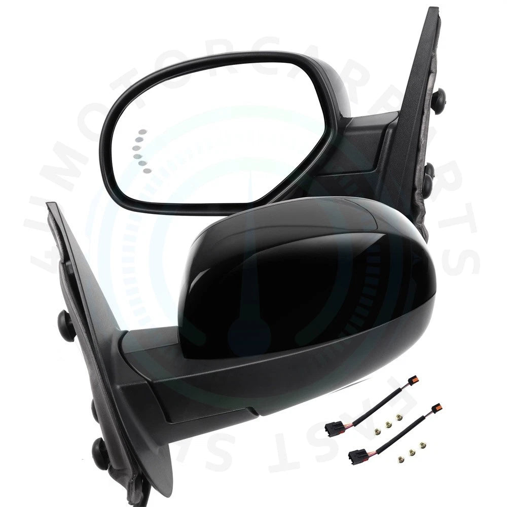 2X Tow Mirrors for GMC Chevy (2007–2013) - Power Heated with Signals & Puddle Light