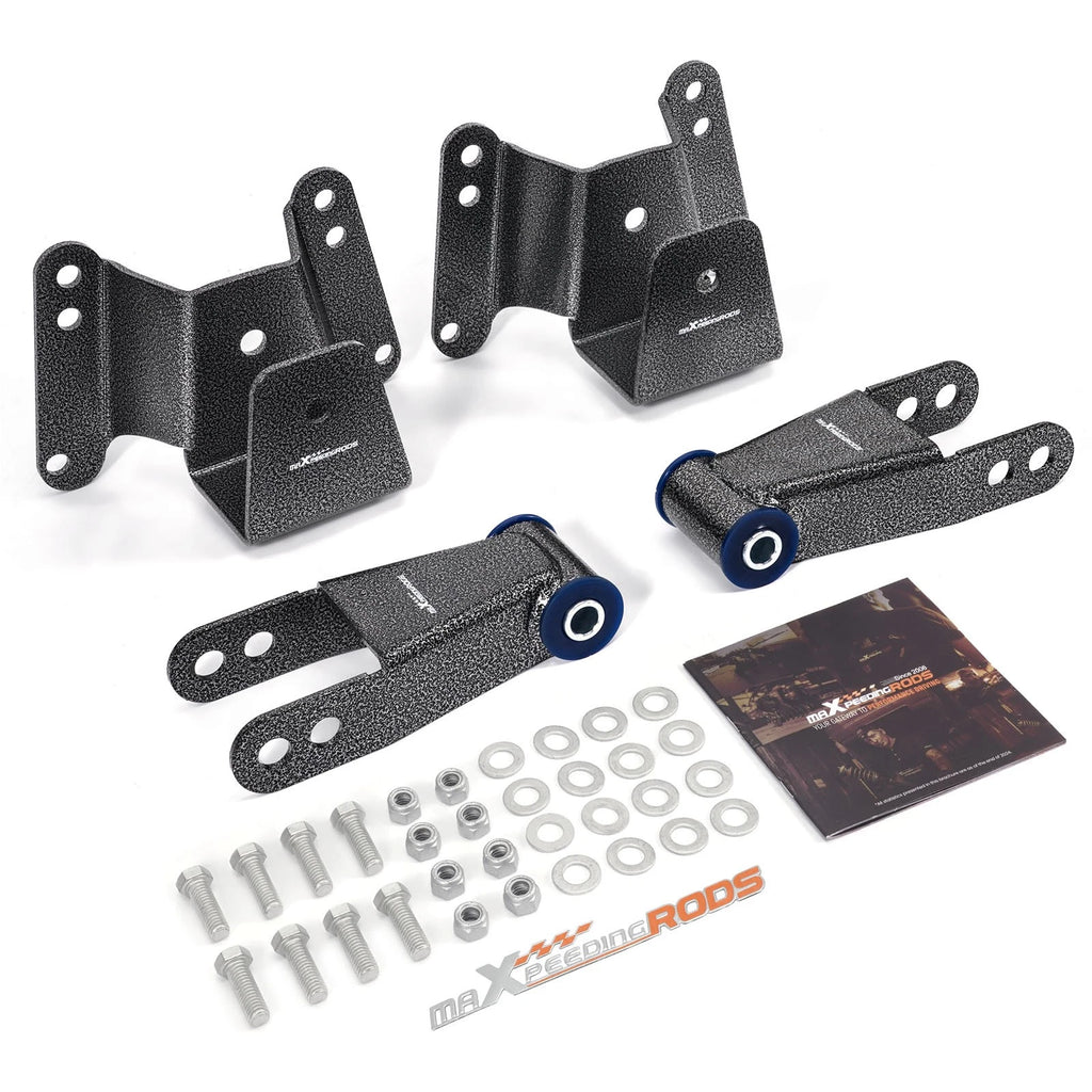 4" Drop Rear Shackle Kit for Chevy C10 GMC C15 (1973–1987)