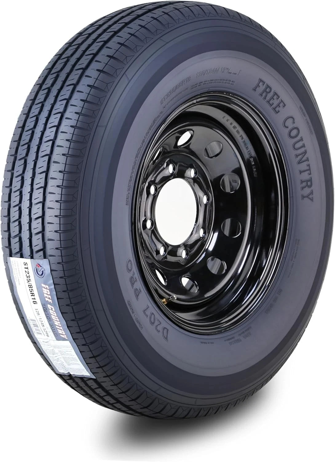 Free Country Trailer Tire Rim ST235/85R16 12-Ply 8 Lug x 6.5" (F 128N)