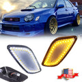 Clear Switchback LED Corner Parking Side Marker Lights for Subaru Impreza (2002–2003)