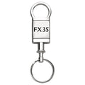 Satin-Chrome Valet Keychain - Officially Licensed for Infiniti FX35