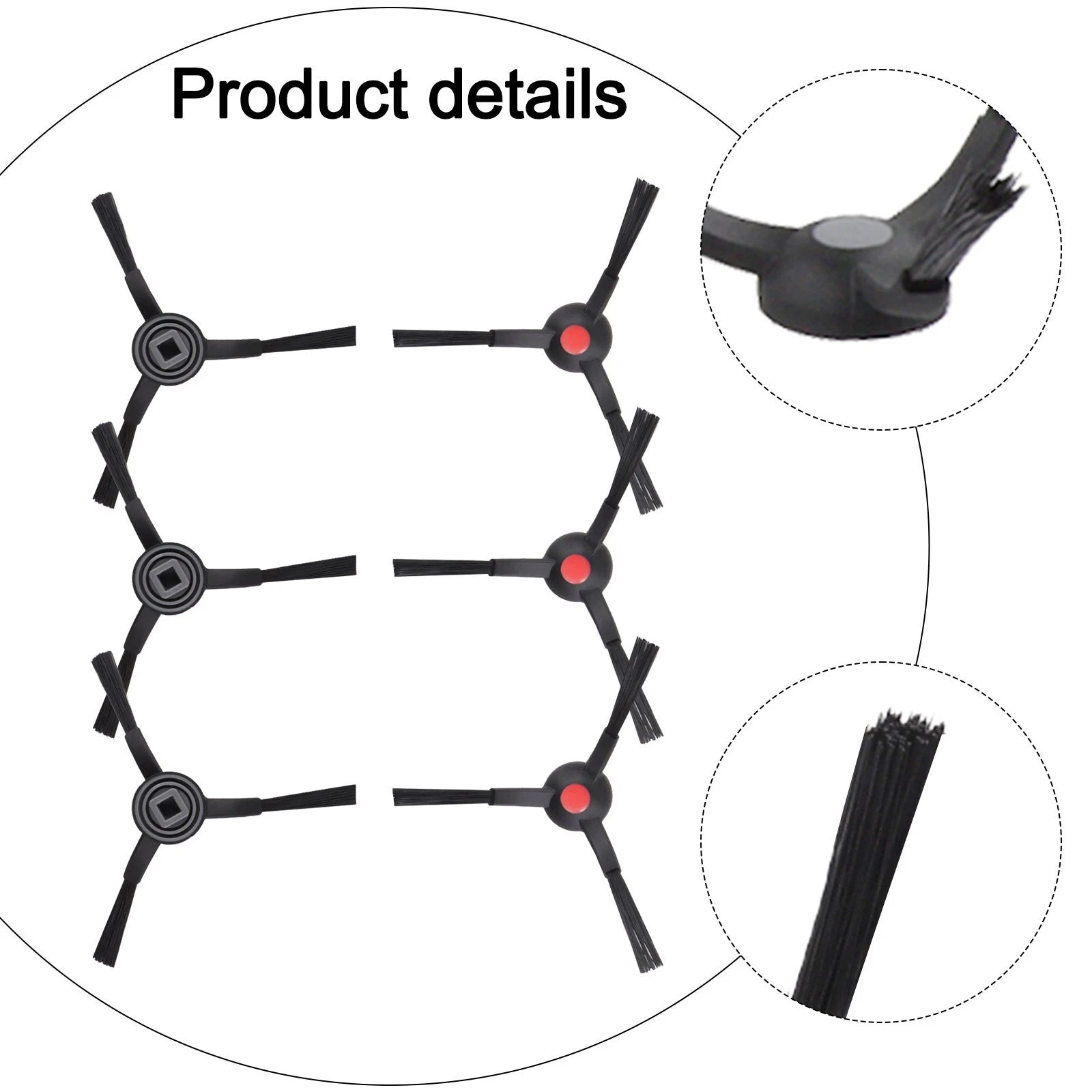 6 Pack Side Brushes for Eufy RoboVac E25 E28 (2019–2021)