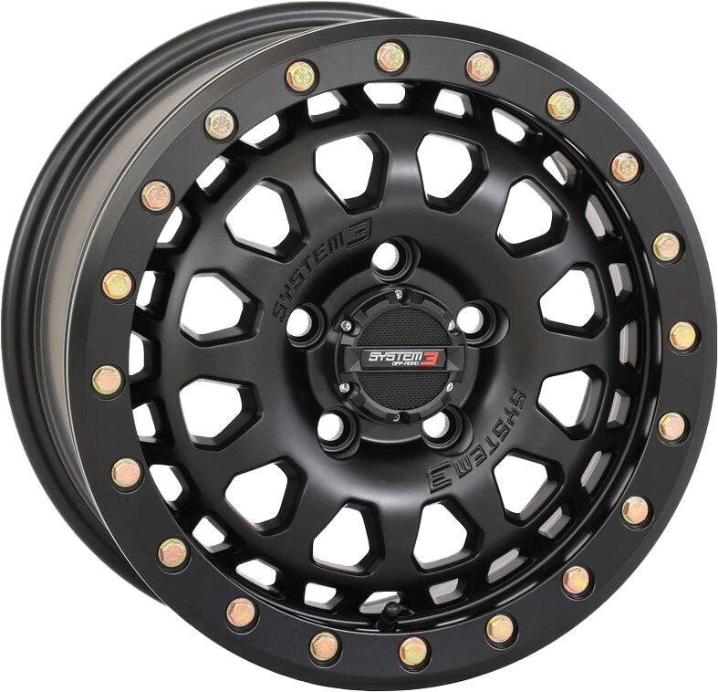 System 3 SB6 BL Wheel 15x7 +10mm Offset for ATV/UTV (2015–2023)