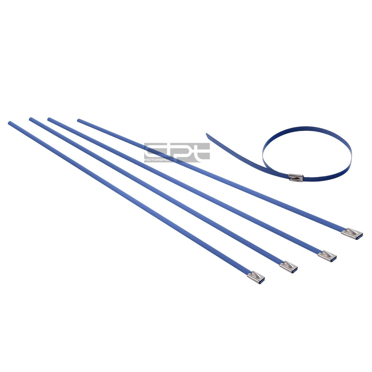 Set of 10 Stainless Blue Self-Locking Zip Ties for X5