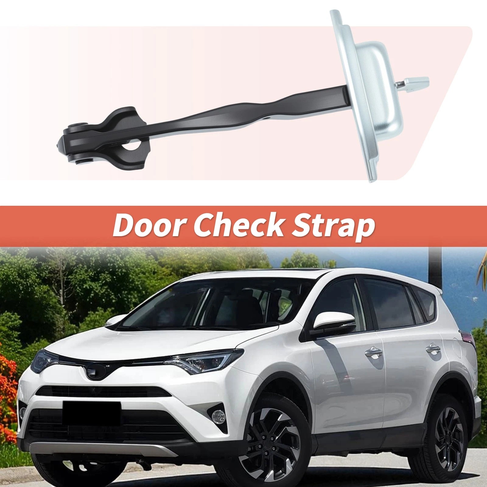 Set of 2 Rear LH RH Door Check Strap Limiters for Toyota RAV4 (2014–2018) 686300R030/6863042040