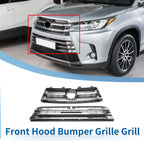 Front Lower Upper Hood Bumper Grille for Toyota Corolla (2020–2022) Black