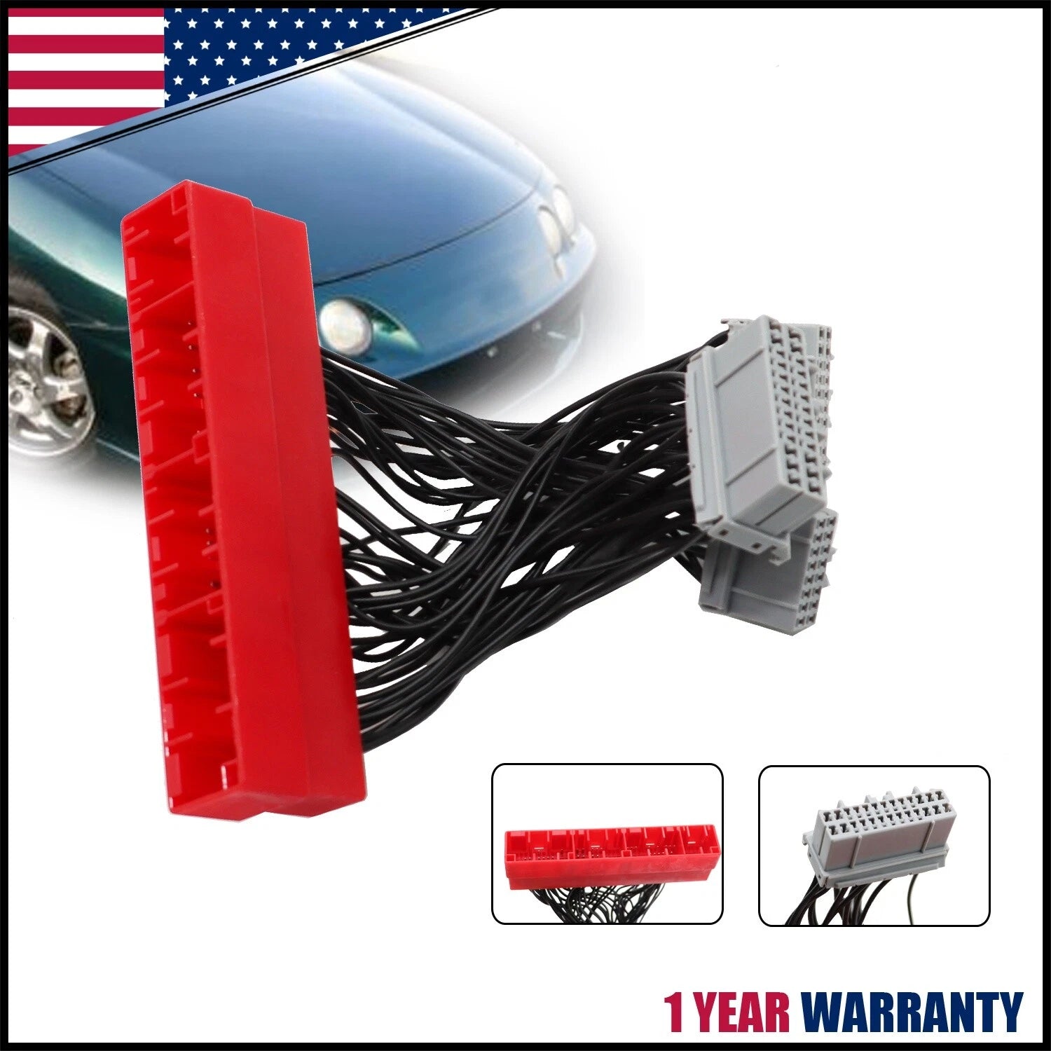 OBD2B to OBD1 ECU Conversion Harness Adapter for Honda Civic (1999–2000)