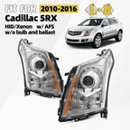 HID Xenon Headlight Pair for Cadillac SRX (2010–2016) AFS Chrome