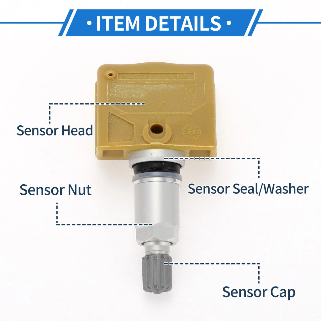Tire Pressure Sensor for Nissan Rogue (2014–2018) 40700JY00B 433MHz