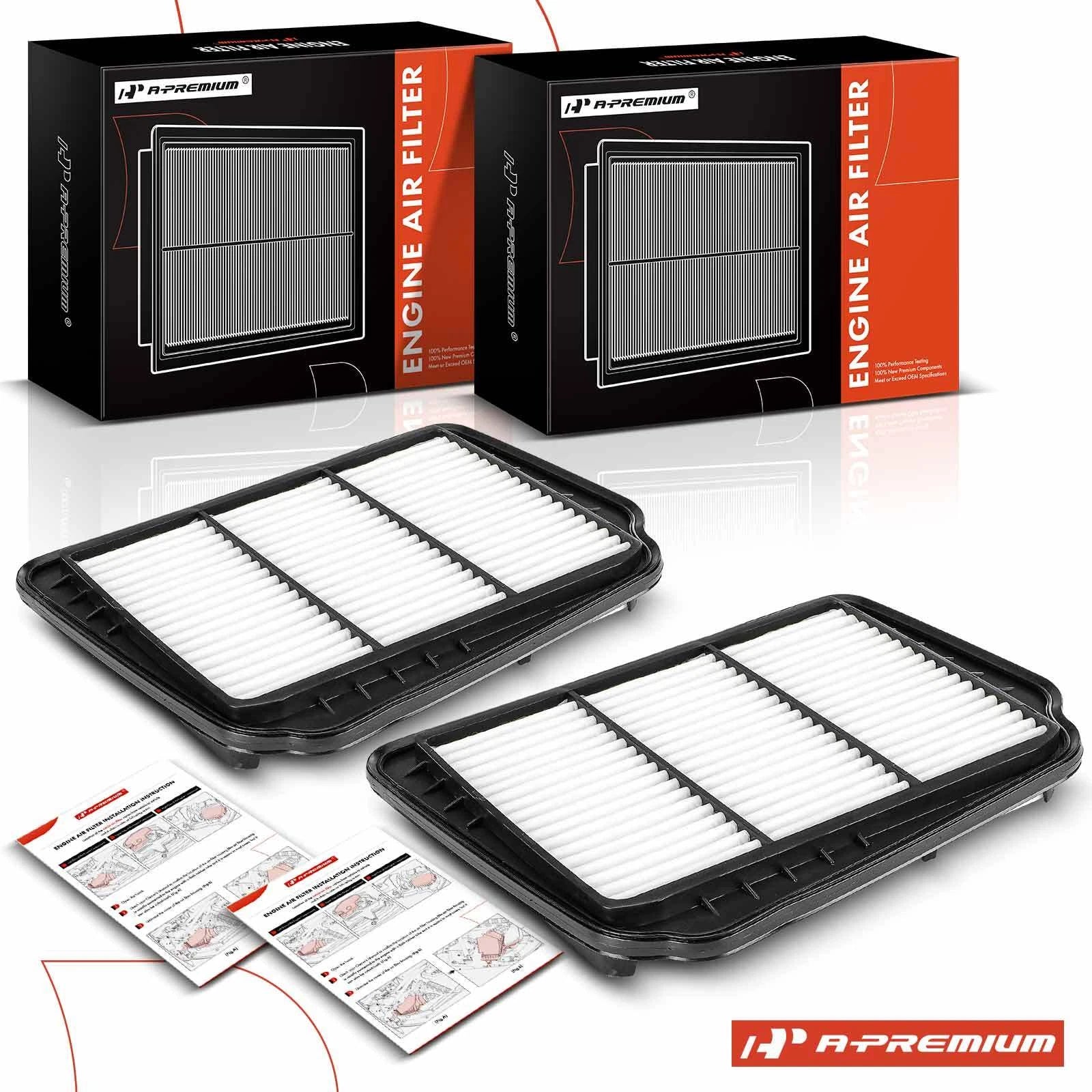 2X Engine Air Filter for Suzuki Forenza (2004â2008) Reno (2005â2008)