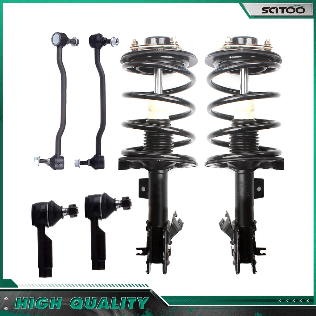 Set of 4 Front Strut Sway Bar Outer Tie Rods for Nissan Maxima (2004–2008)