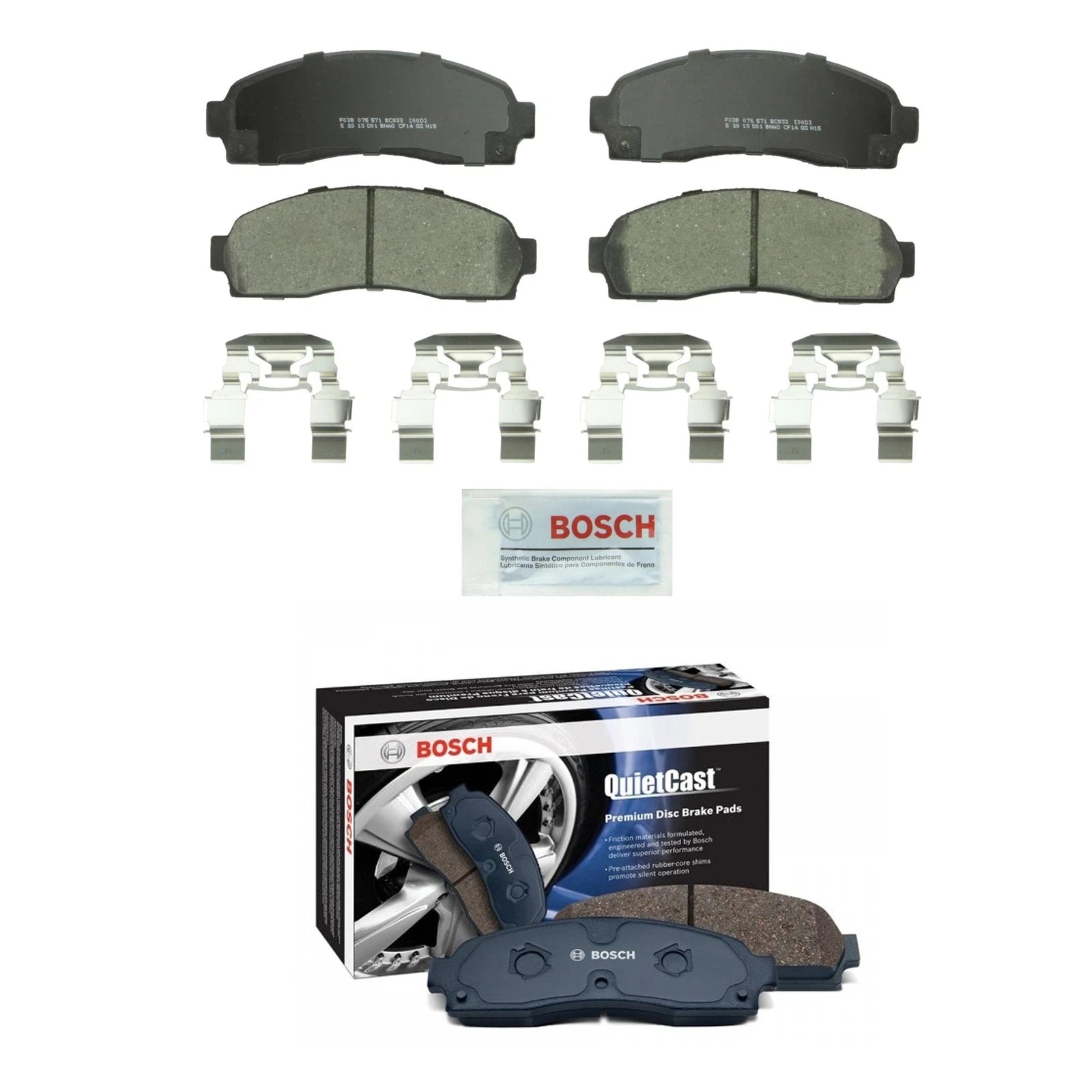 Bosch QuietCast Brake Pads Kit for Ranger XLT XL Sport (2019–2023)