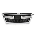 Front Bumper Upper Grille for Subaru Legacy (2013–2014) Black Chrome