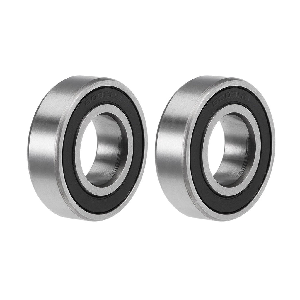 Set of 2 Deep Groove Ball Bearings 6003-2RS for Z2 17x35x10mm