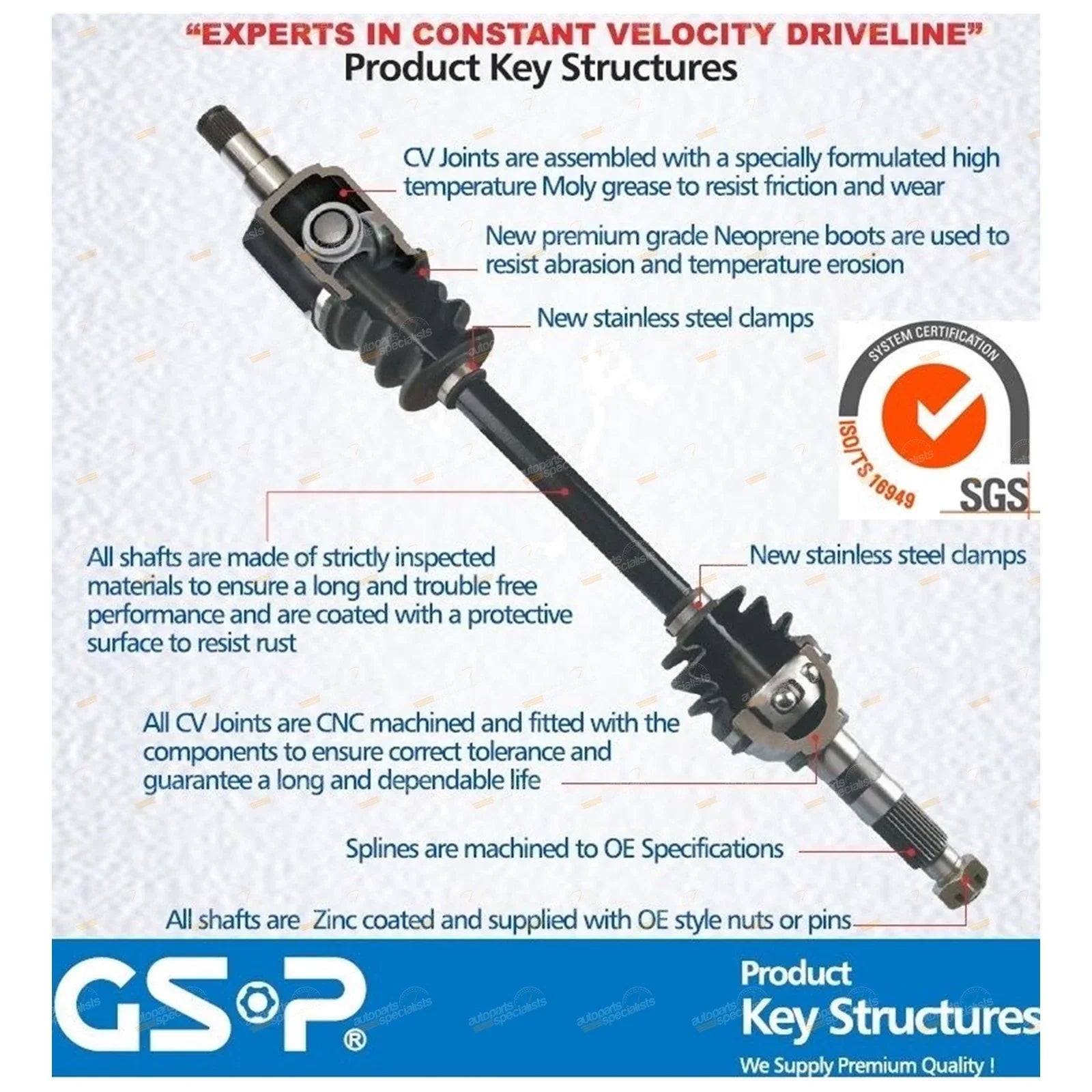Front RH CV Joint Drive Shaft Assembly for Ford Explorer