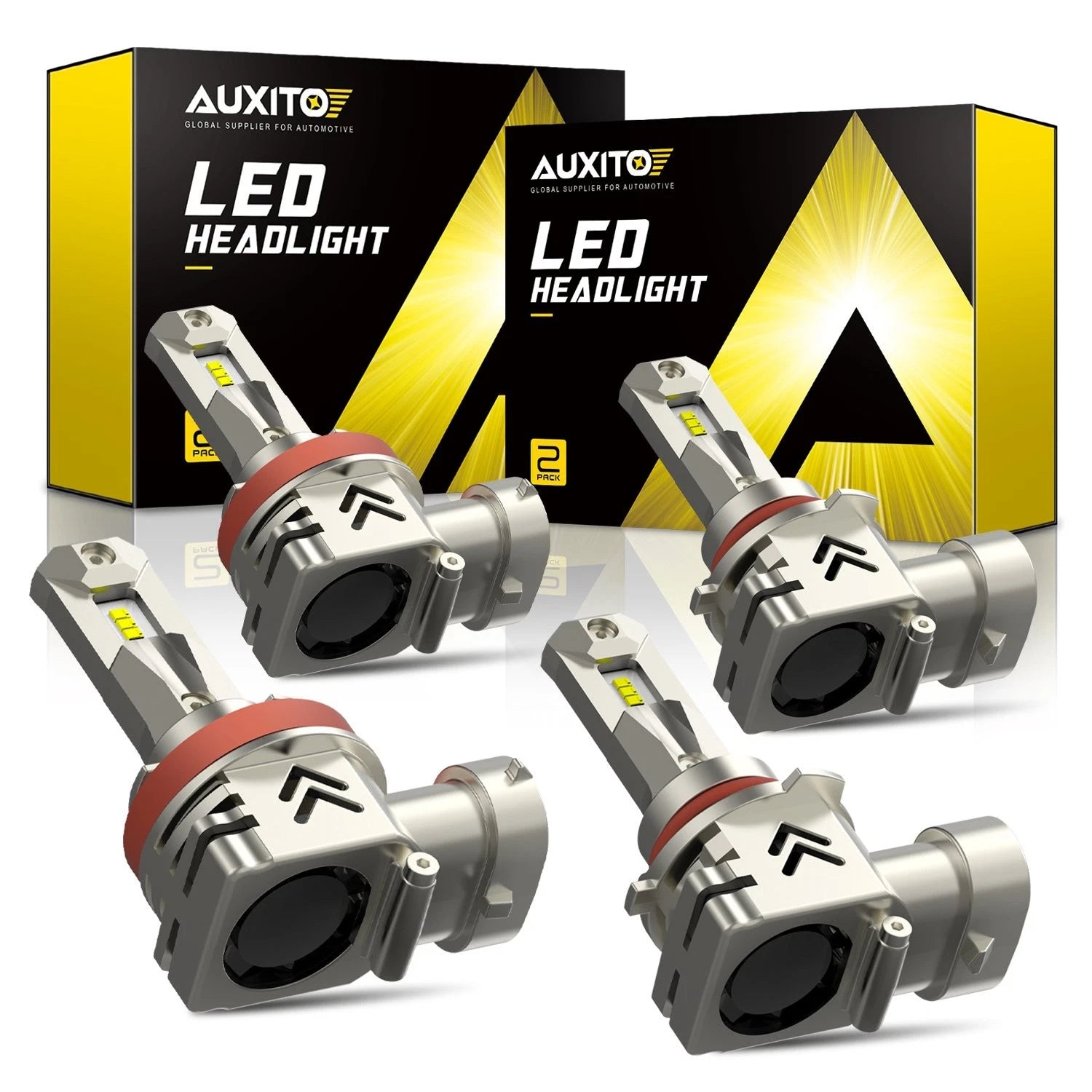 AUXITO 9005 H11 LED Headlight Bulbs Kit for EV (6000K Xenon White)