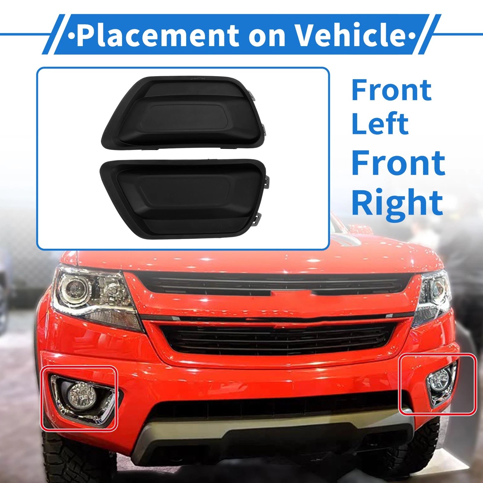 Fog Light Grill Set for Chevrolet Colorado (2017–2020) No. 22925745
