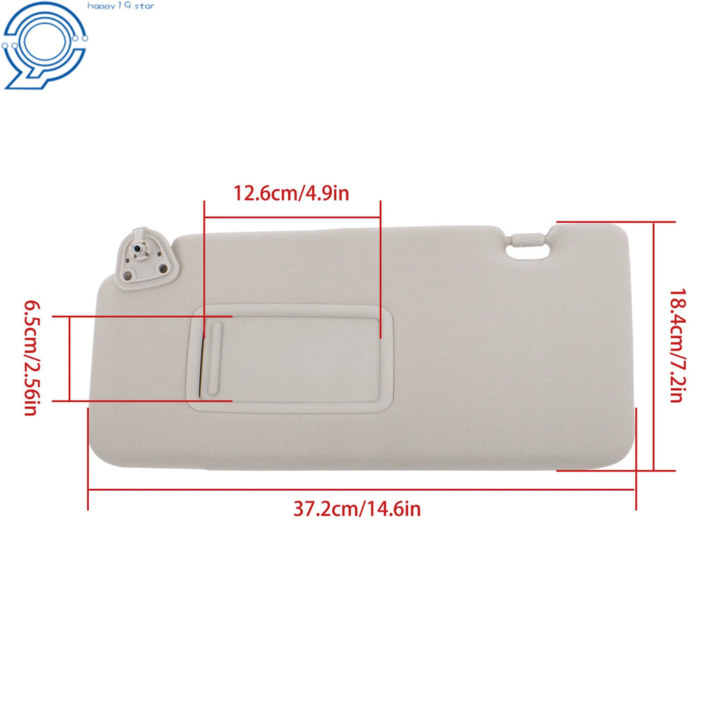Sun Visor Shade for Nissan Versa (2007-2012) Left Driver with Mirror