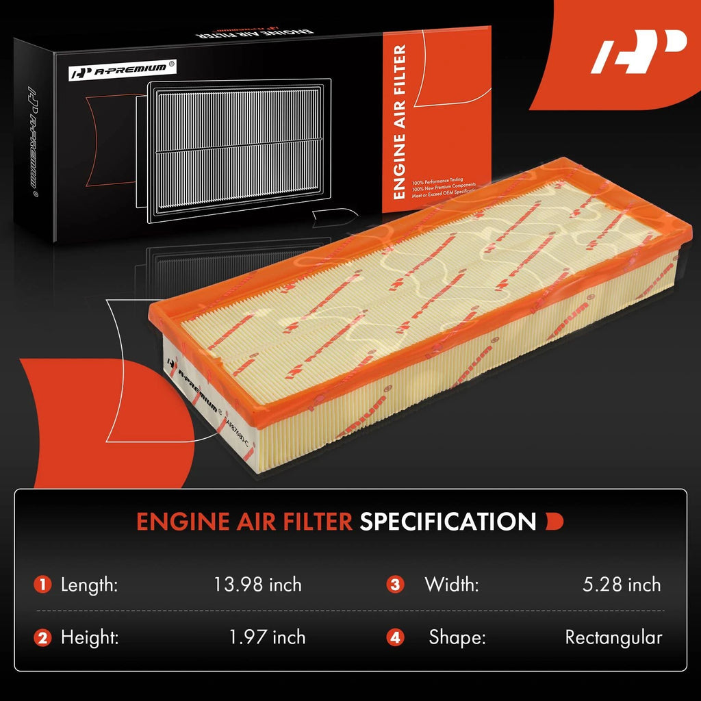 Engine & Activated Carbon Cabin Air Filter for Benz C55 AMG C230 (2006-2007)