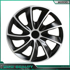 Set of 4 Snap On 17" Silver Wheel Covers Hub Caps for R17 Tire & Rim