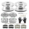 Front Rear Disc Brake Calipers Rotors w/Pads for Chevy Tahoe GMC Yukon (2002–2006)