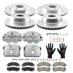 Front Rear Disc Brake Calipers Rotors w/Pads for Chevy Tahoe GMC Yukon (2002–2006)
