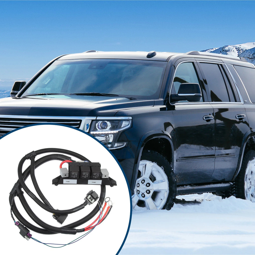 Freestanding Electric Fan Wire Harness for Chevy Silverado Suburban Tahoe (2007–2014)