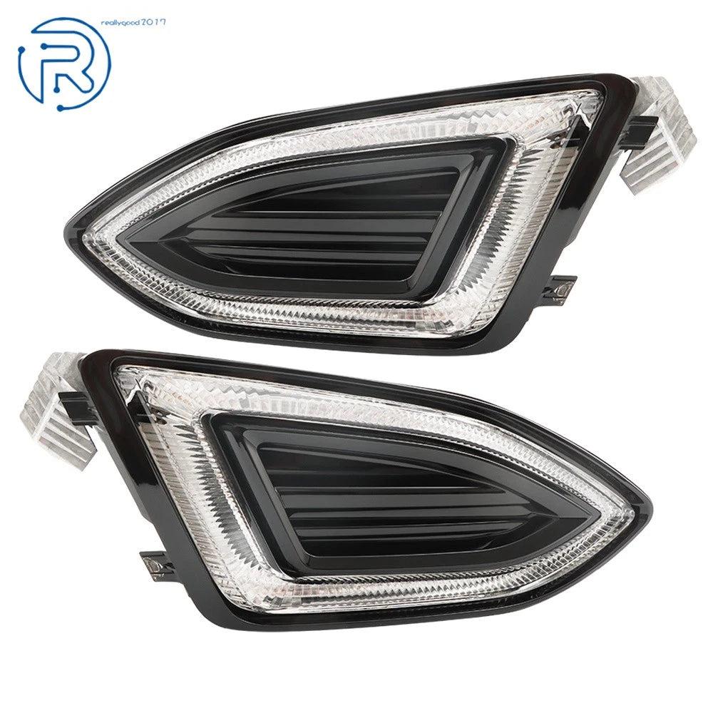 Set of 2 Front Fog Light Lamps LED for Ford Edge (2015-2018)
