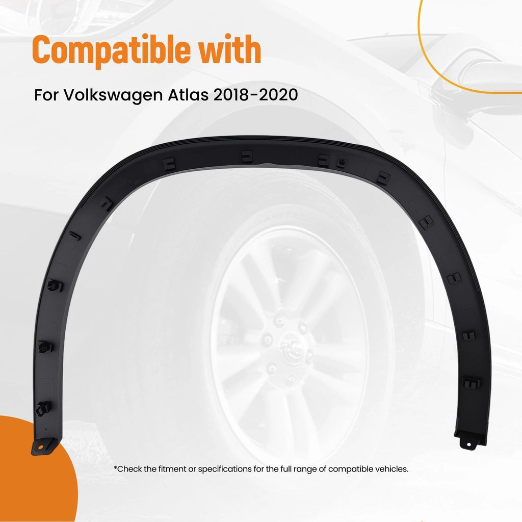 Fender Molding Rear Left for Volkswagen Atlas (2018–2020) 3CN853817B9B9 ABS