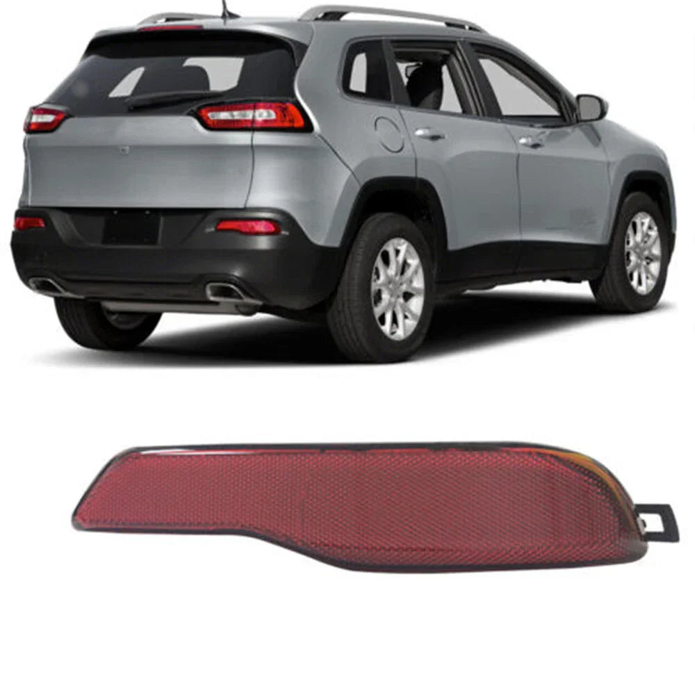 Red Rear Bumper Reflector Lens for 2014-2018 Jeep Cherokee (2014-2018)