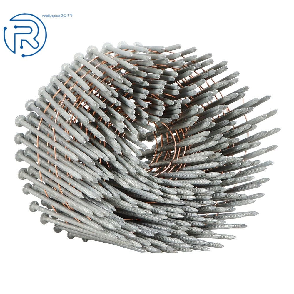 Set of 3600 Siding Nails 2-1/2" Full Round-Head Ring Shank