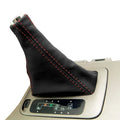 Automatic Shift Boot for Lexus GX470 (2003–2009) Red Stitch Leather Synthetic