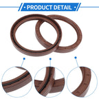 2X Oil Seal Rotary Shaft Seal FKM Rubber 100x120x13mm for Various Models