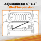 Adjustable Front Track Bar Bracket for Jeep Cherokee XJ (1984-2001)