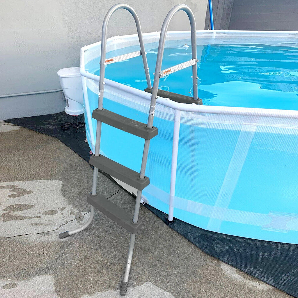 3-Step Swimming Pool Ladder for Above Ground Pools (36 Inch Wall Height)