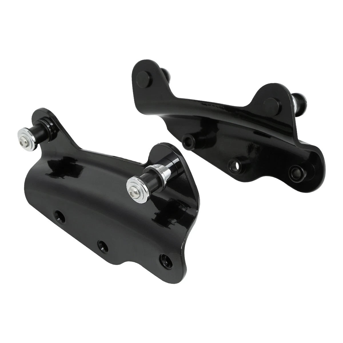 4X Black 4 Point Docking Hardware Kits for Harley Street Glide, Road King (2009–2013)