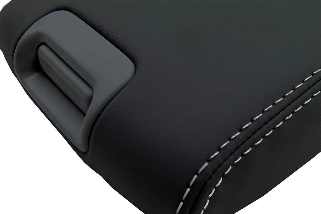 Leather Console Lid Armrest Cover for Acura RL (1996–2003) Gray Stitch