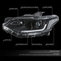 Projector Headlights for Chevrolet Traverse (2018–2021) - Black Housing, Clear Lens