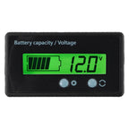 Voltmeter Battery Capacity Monitor Gauge for Universal Applications (LED)