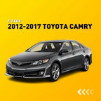 Center Armrest Console Lid Cover Trim Leather Black for Toyota Camry (2012–2017)