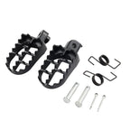 2X Black Front Footrest Foot Pegs for Suzuki V-Strom 650 DL650 (2004–2012)