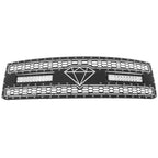 LED Grille for Chevy Silverado 2500/3500 (2015-2019) Black Mesh Rivets
