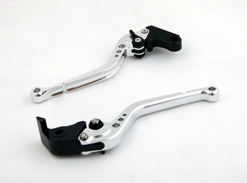 Long Brake Clutch Levers for BMW S1000 RR (2010–2014) Silver