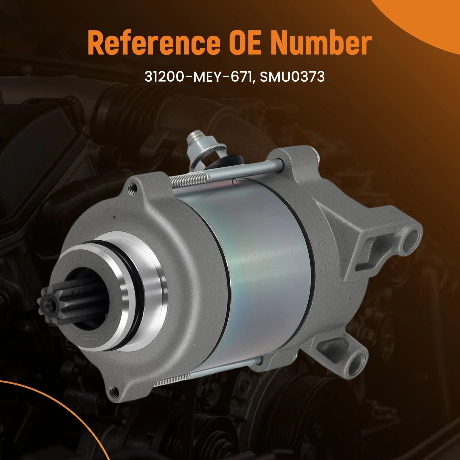 12V Clockwise Starter Motor for Honda CRF450X (2005–2015) SMU0373 9T