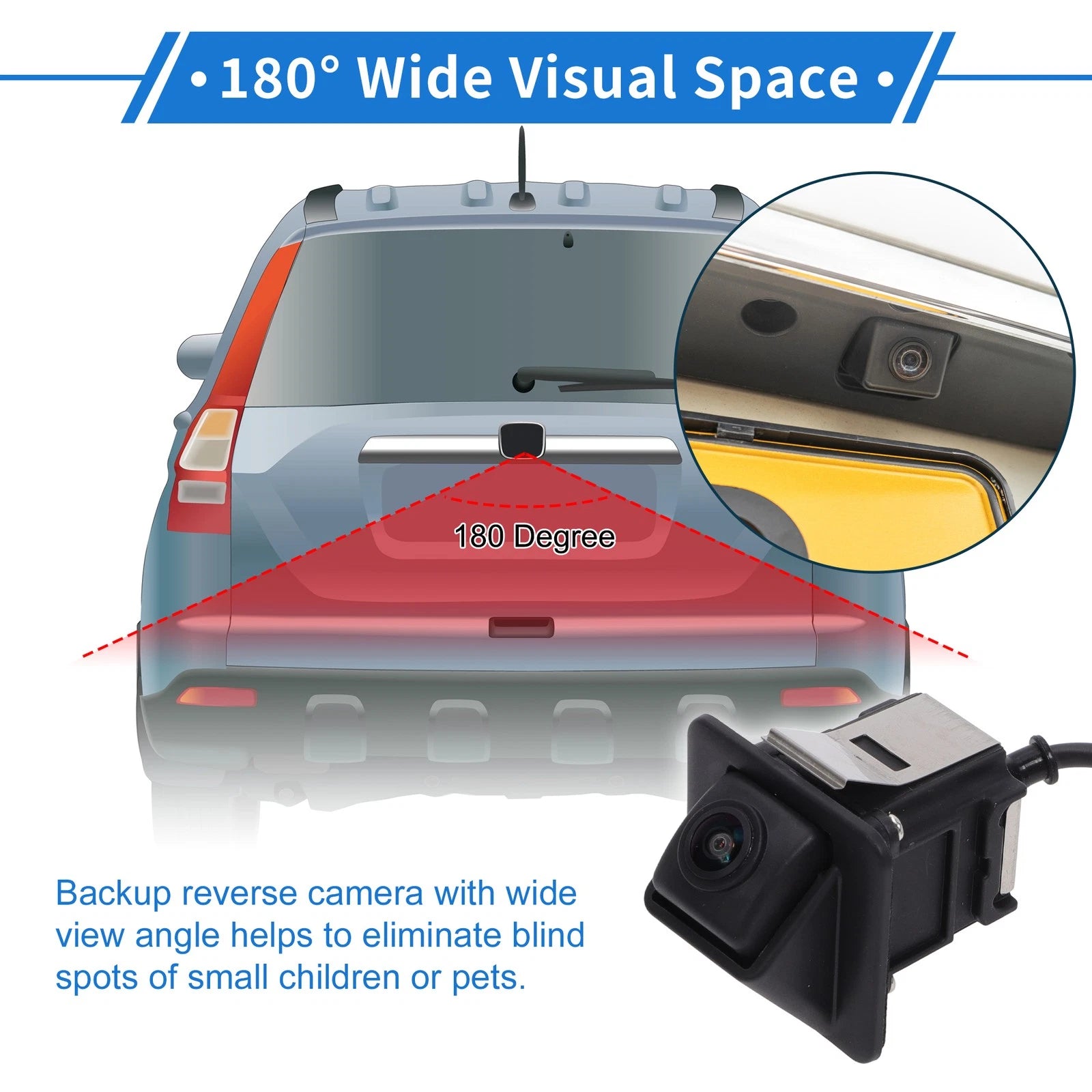 Rear View Camera for Hyundai I40 (2011–2014) 120-180°