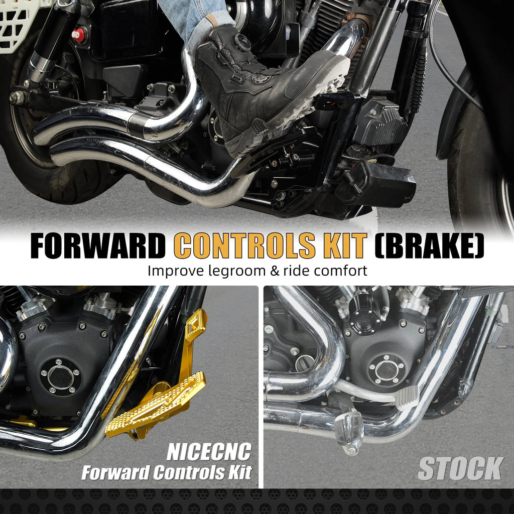 Forward Control Foot Pegs for Harley Dyna Low Rider FXDL FXDLS (2016–2023)