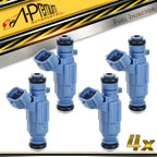 Set of 4 Fuel Injectors for Hyundai Sonata (1999–2005) Santa Fe Kia Optima