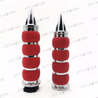 1" Red Chrome Billet Aluminum Hand Grip for Harley Softail Fat Boy (1990–2023)