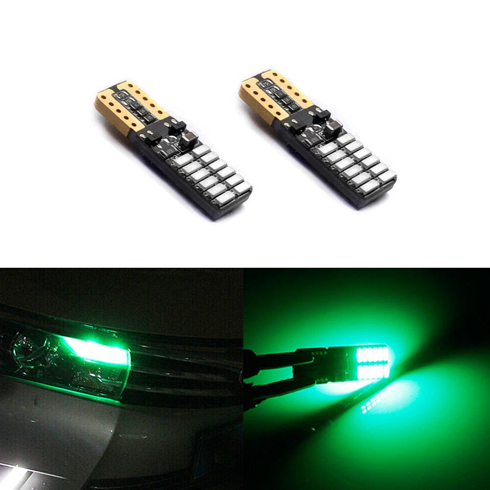 2X Green 24-SMD LED Parking Lights for Toyota Corolla (2013–2016)